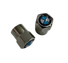 Motogaj Bmw Logolu Metal Sibop Kapağı 2' Li