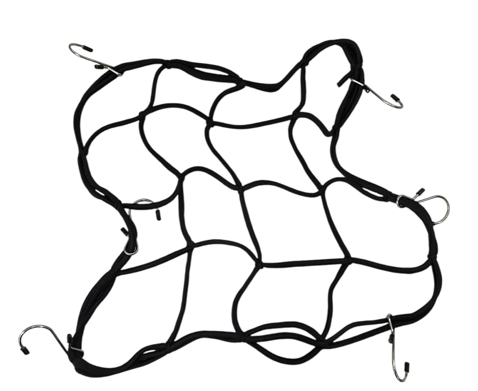 Motogaj Demir Kancalı Kask Filesi Siyah