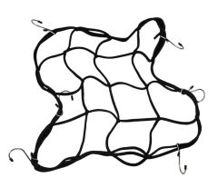 Motogaj Demir Kancalı Kask Filesi Siyah