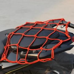 Motogaj Demir Kancalı Kask Filesi Kırmızı