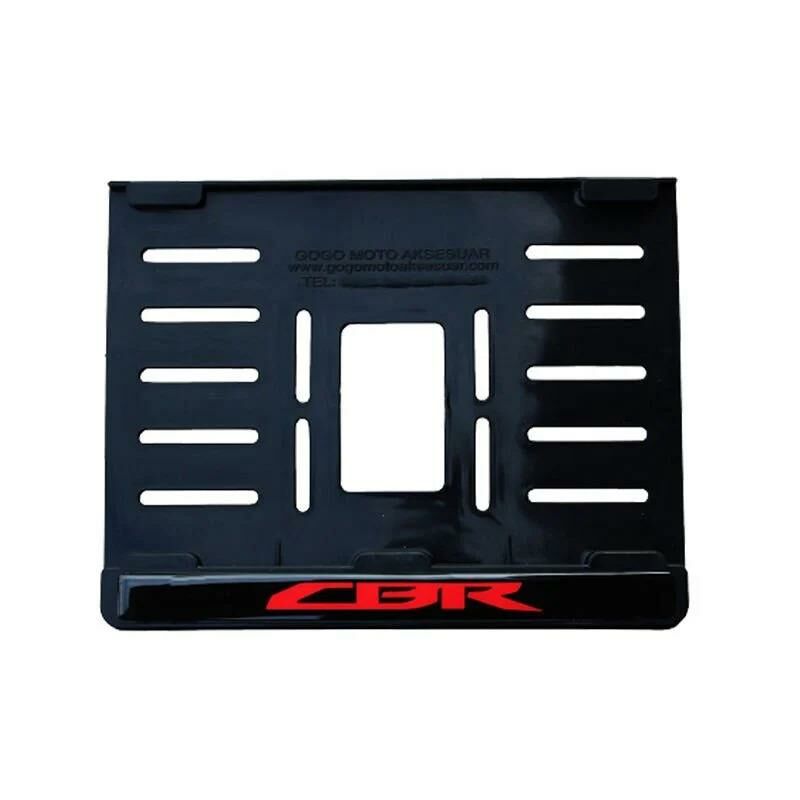 Honda Cbr Plastik Kırılmaz Plakalık Kırmızı 1 (15x24)