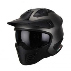Sway 726 X Tokyo Mat Titanyum  Gri Full Face Kask