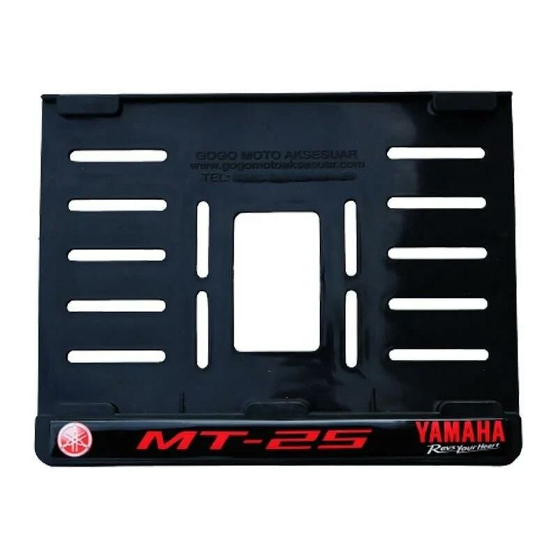 Yamaha Mt 25 Plastik Kırılmaz Plakalık Kırmızı 1 (15x24)