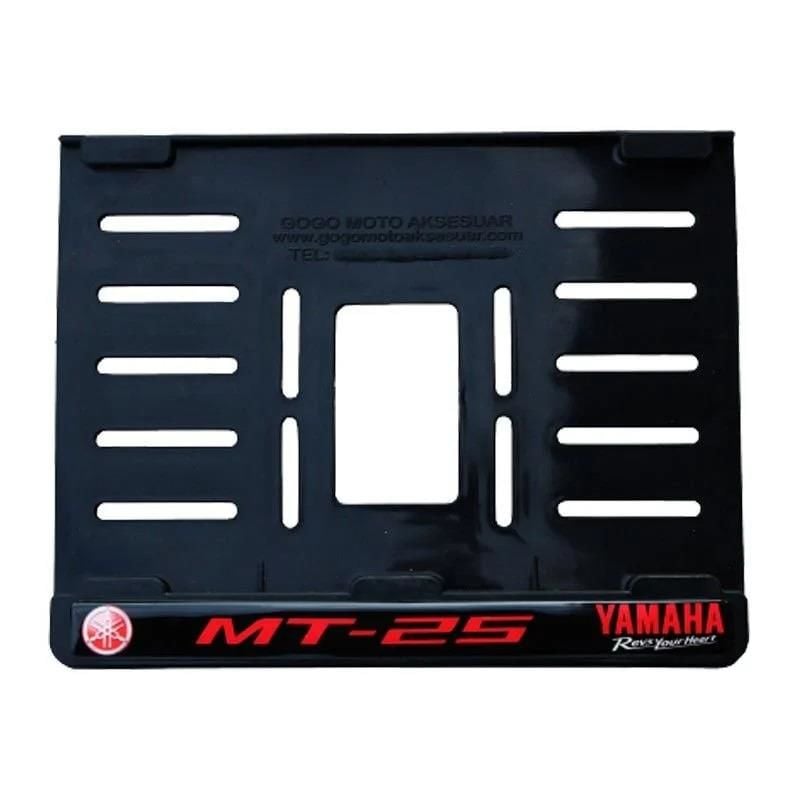 Yamaha Mt 25 Plastik Kırılmaz Plakalık Kırmızı 1 (15x24)