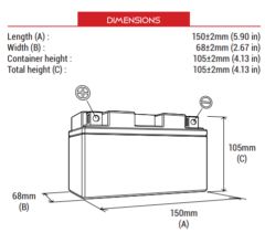 Bs Battery Bt9B-4 Sla Motosiklet Aküsü