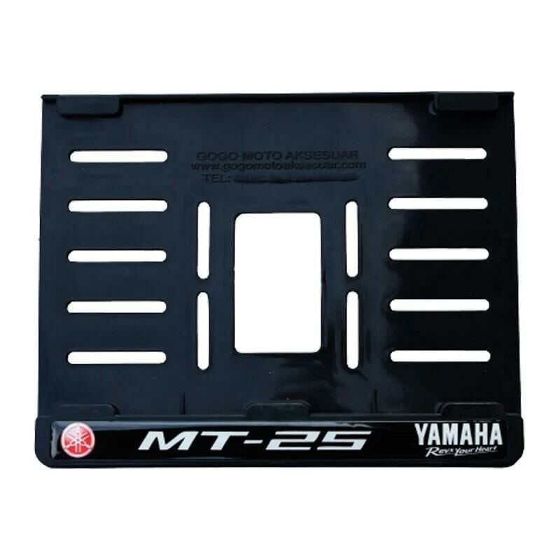 Yamaha Mt 25 Plastik Kırılmaz Plakalık Beyaz 2 (15x24)