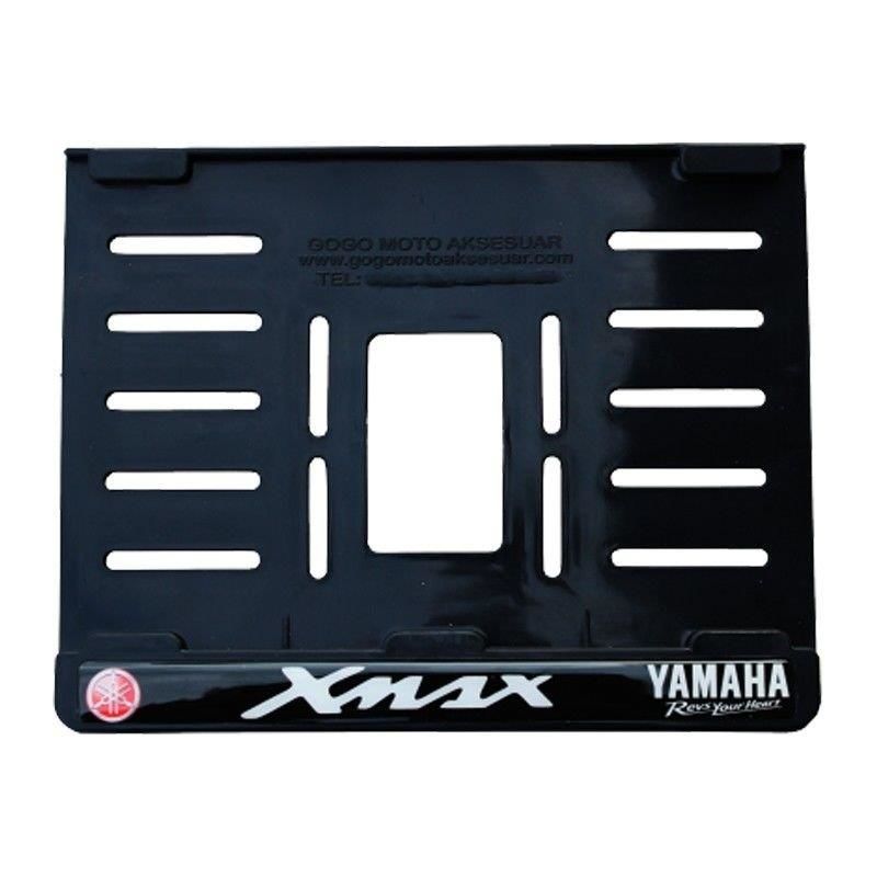Yamaha Xmax Plastik Kırılmaz Plakalık Beyaz 3 (15x24)