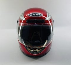 MG Moto Full Face Boyunluklu Kırmızı Kask