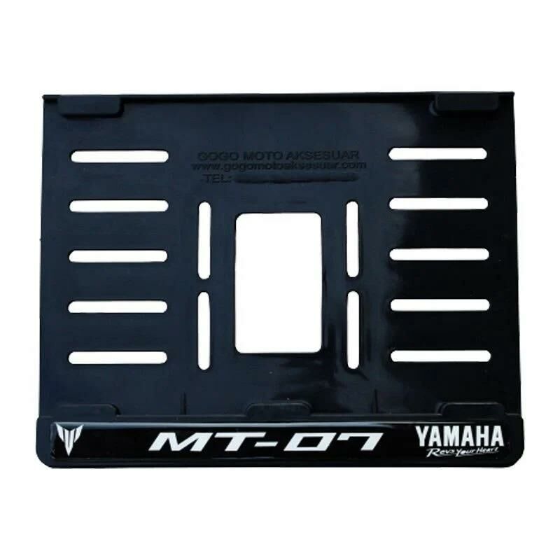 Yamaha Mt 07 Plastik Kırılmaz Plakalık Beyaz 2 (15x24)