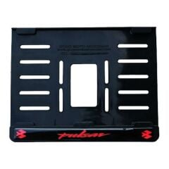 Bajaj Pulsar Plastik Kırılmaz Plakalık Kırmızı 1 (15x24)