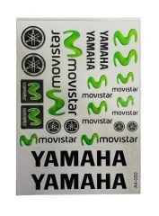 Yamaha Movıstar A4 28 Parça Sticker