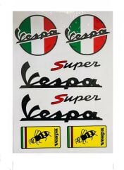 Vespa A4 8 Parça Sticker