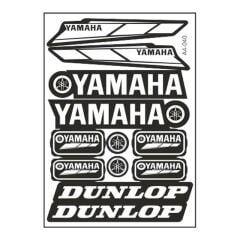 Yamaha Dunlop A4 12 Parça Sticker Siyah