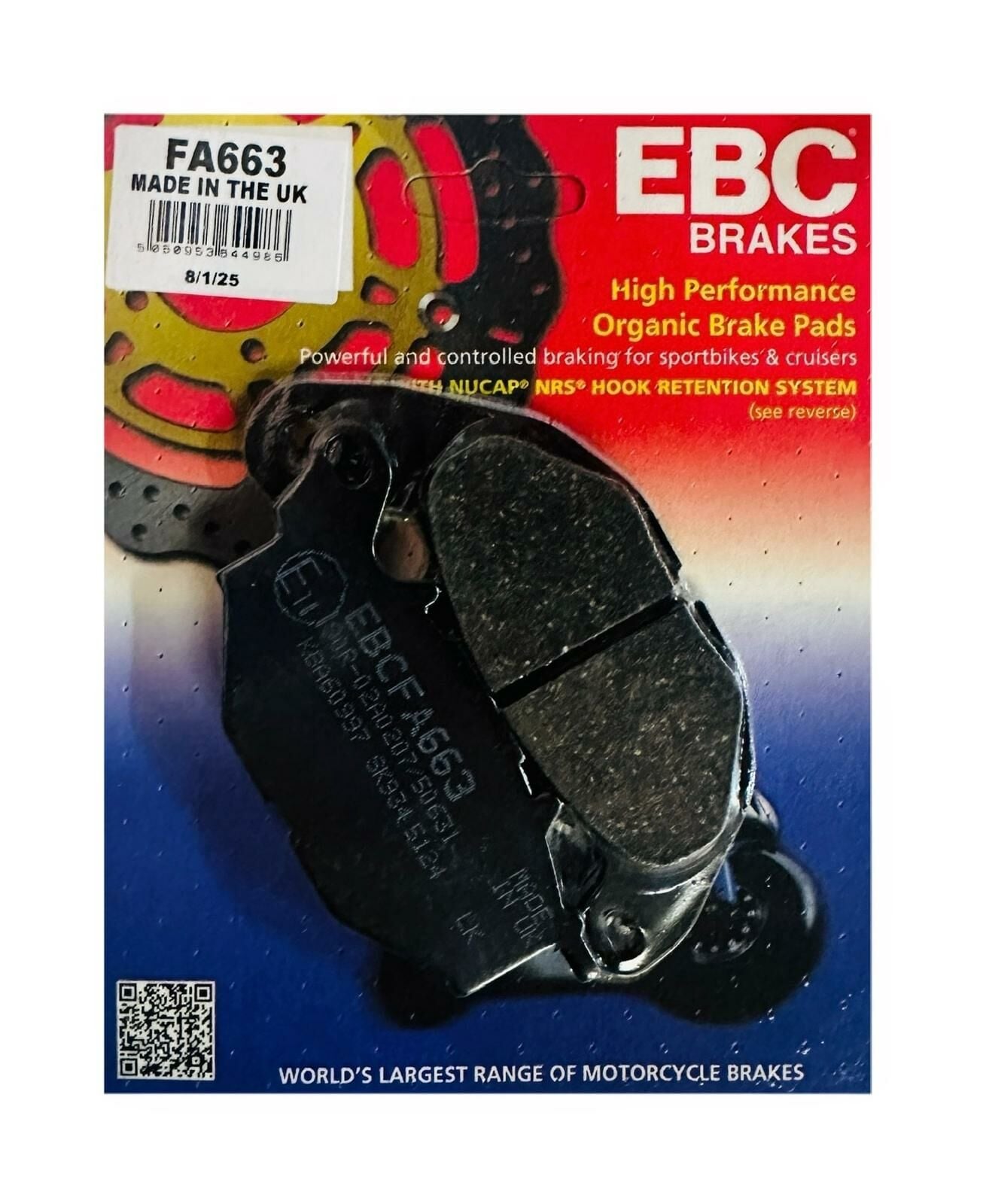 EBC FA663 Fren Balatası Orjinal