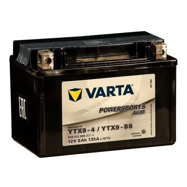 Varta YTX9-BS 12V8AH Motosiklet Aküsü
