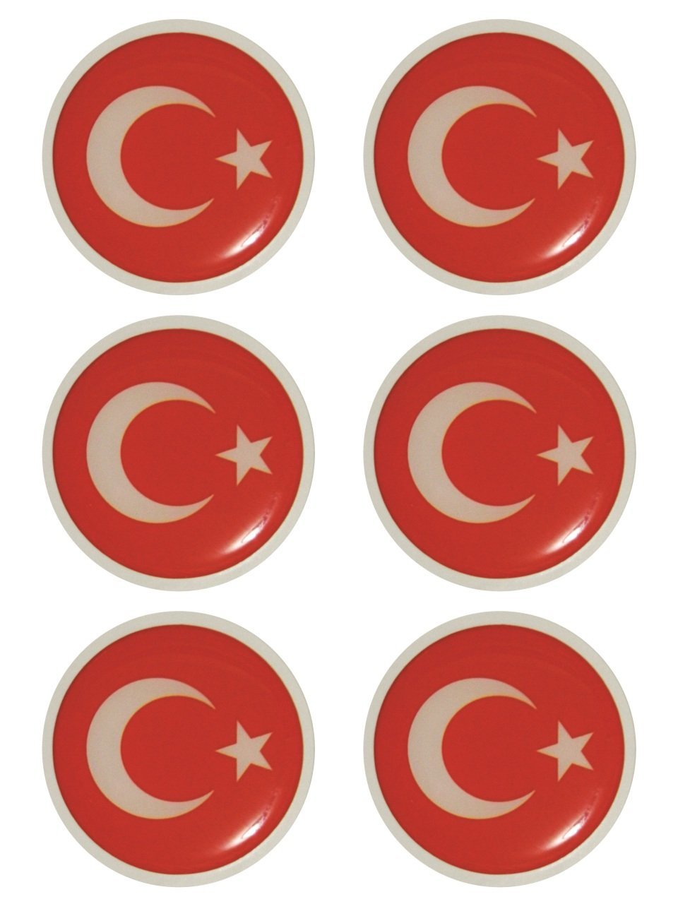 MTS Türk Bayrağı D-12 6'lı Sticker