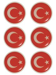MTS Türk Bayrağı D-12 6'lı Sticker