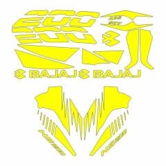 Bajaj Pulsar Ns 200 Sarı Sticker Set
