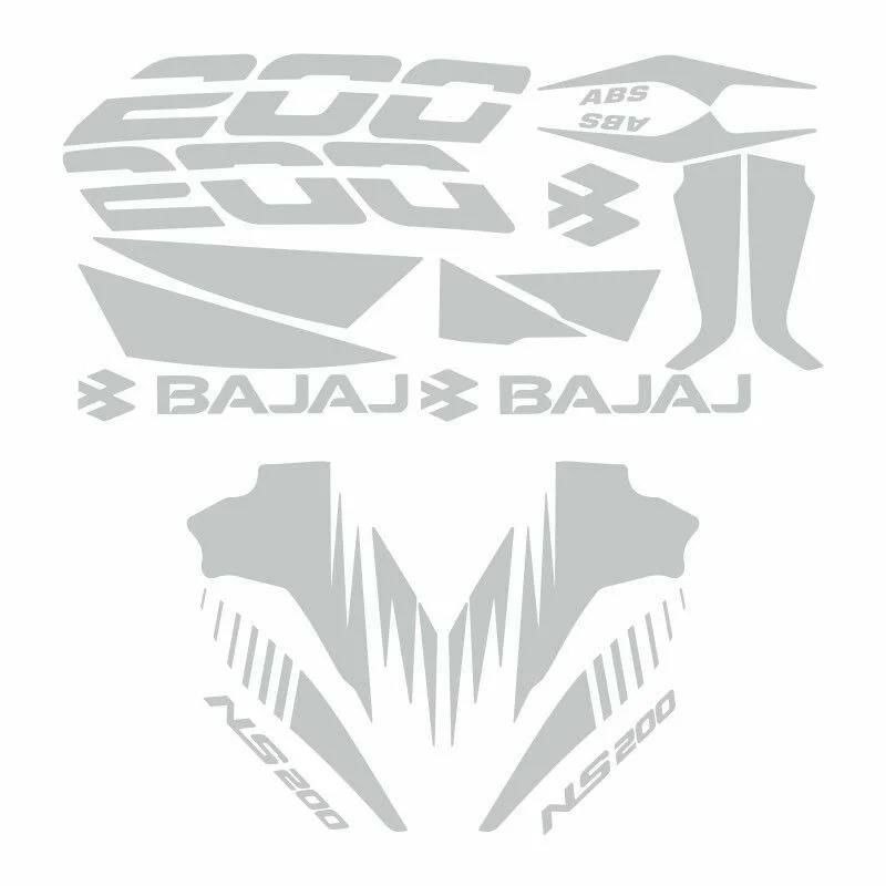 Bajaj Pulsar Ns 200 Beyaz Sticker Set
