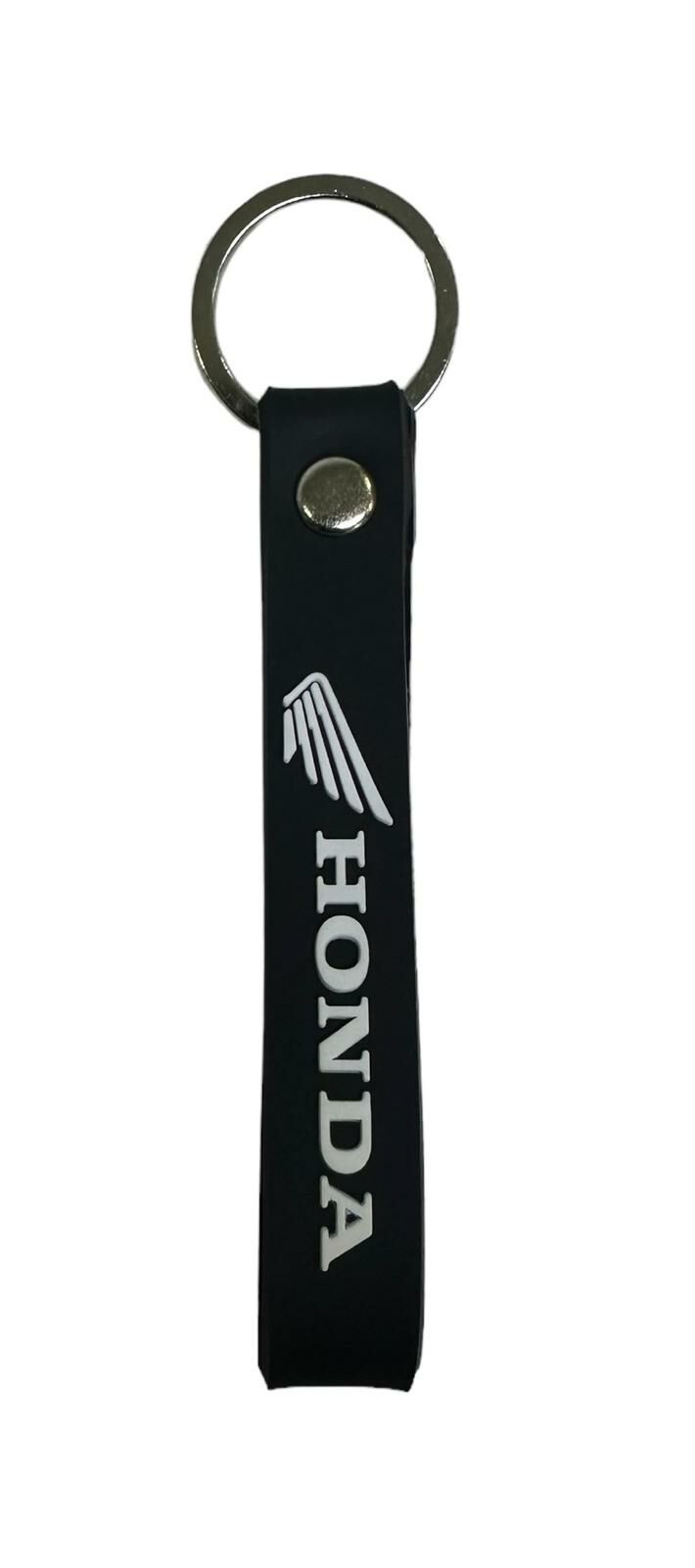 Honda Siyah Beyaz Silikon Motosiklet Anahtarlık