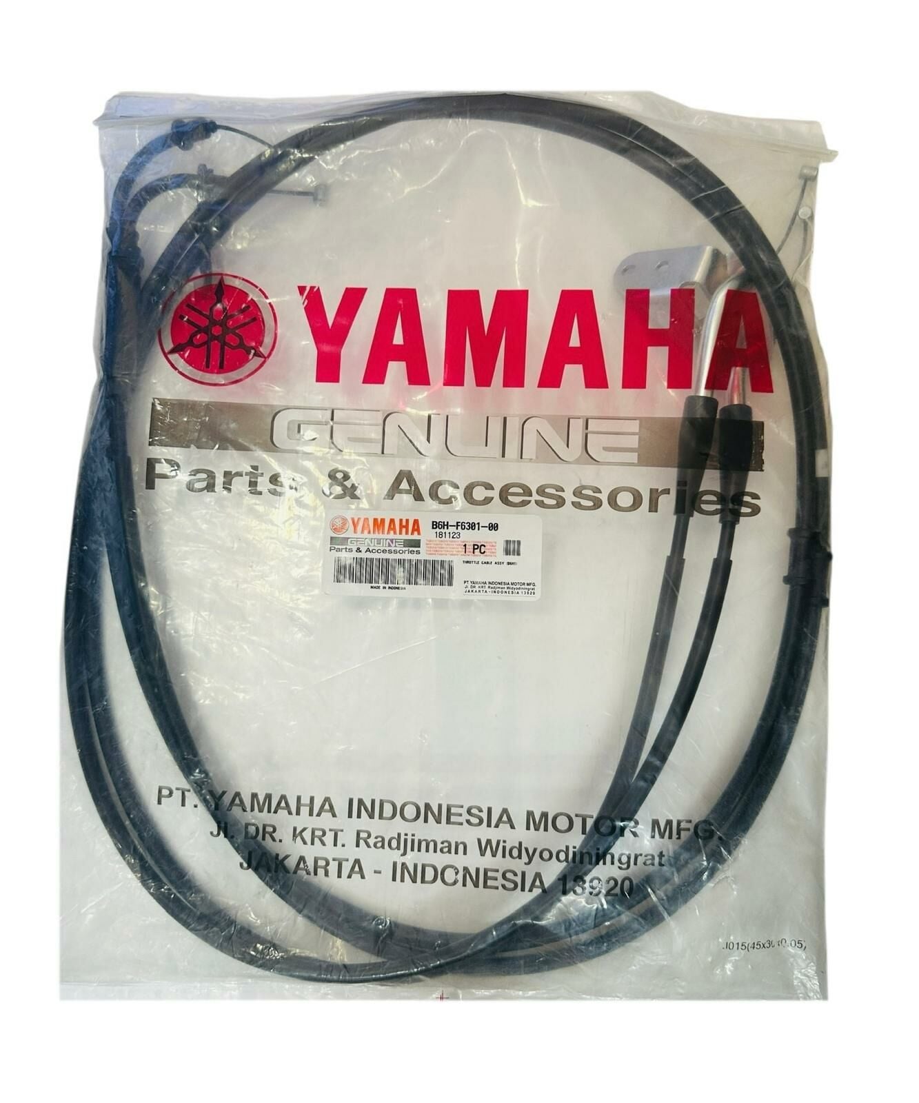 Yamaha Nmax 125 Gaz Teli Seti Orjinal 2021-2024 (B6H-F6301-00)