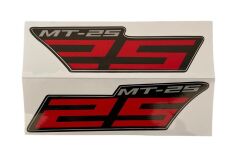 Yamaha Mt 25 Yan Sticker Set Kırmızı
