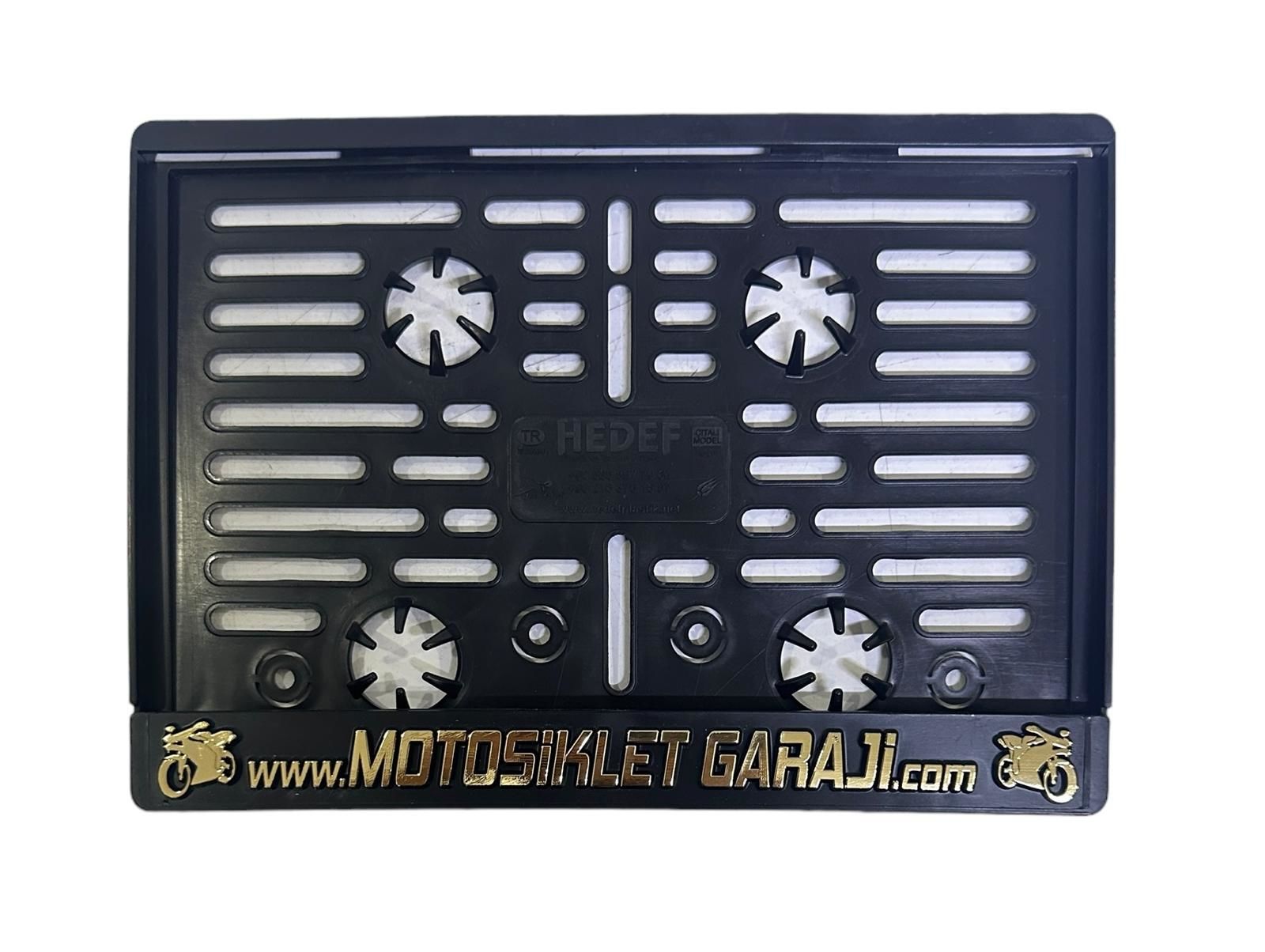 Lisanslı Motosiklet Garajı Plakalığı Gold