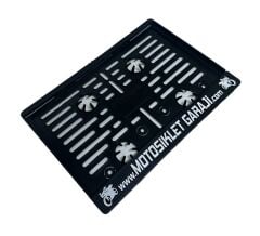 Lisanslı Motosiklet Garajı Plakalığı Beyaz