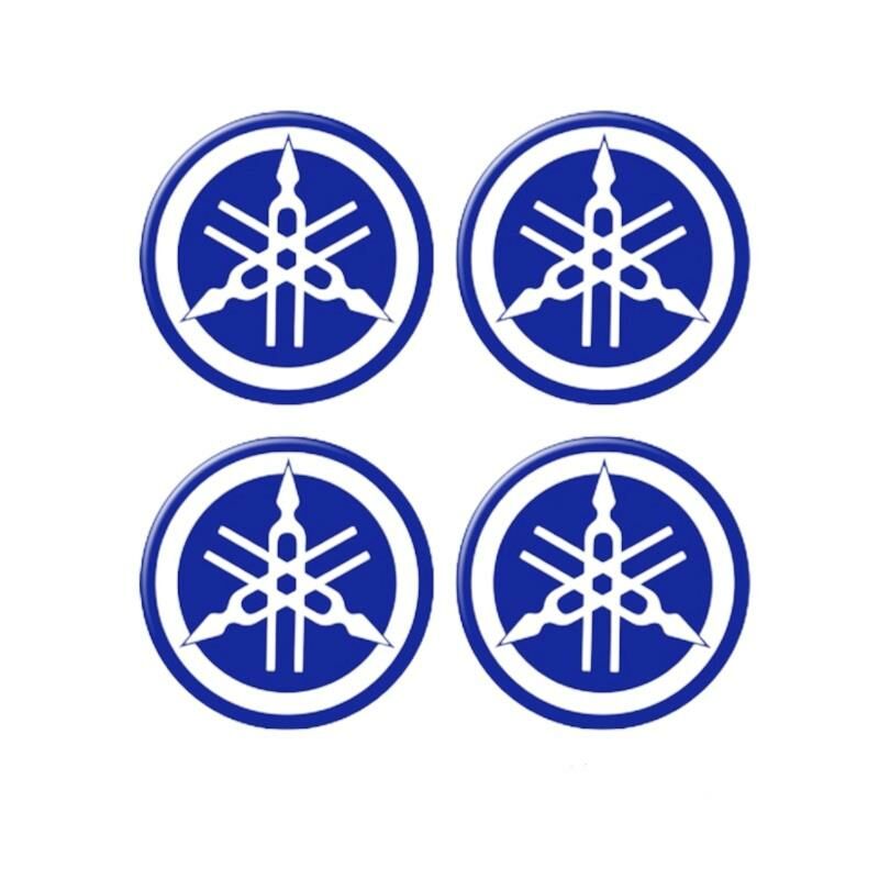 Yamaha 3.5x3.5 Cm Dörtlü Damla Etiket Mavi