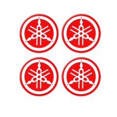 Yamaha 3.5x3.5 Cm Dörtlü Damla Etiket Kırmızı