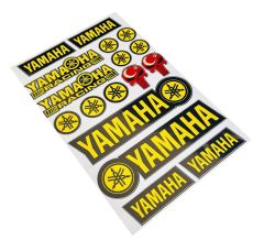 Yamaha Racing Sarı 17 Parça A4 Sticker Seti