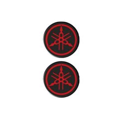 Yamaha İkili Koruma Takozu Damla Sticker Kırmızı - Siyah