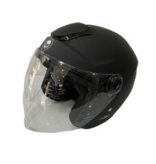 Rsv Helmets 618 Güneş Vizörlü Mat Siyah Yarım Kask