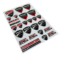 Ducati Performance 27 Parça Kırmızı Siyah A4 Sticker Seti
