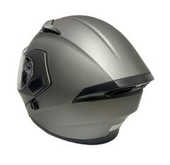 Jk-21 902 Güneş Vizörlü Çene Açılır Kask Mat Gri