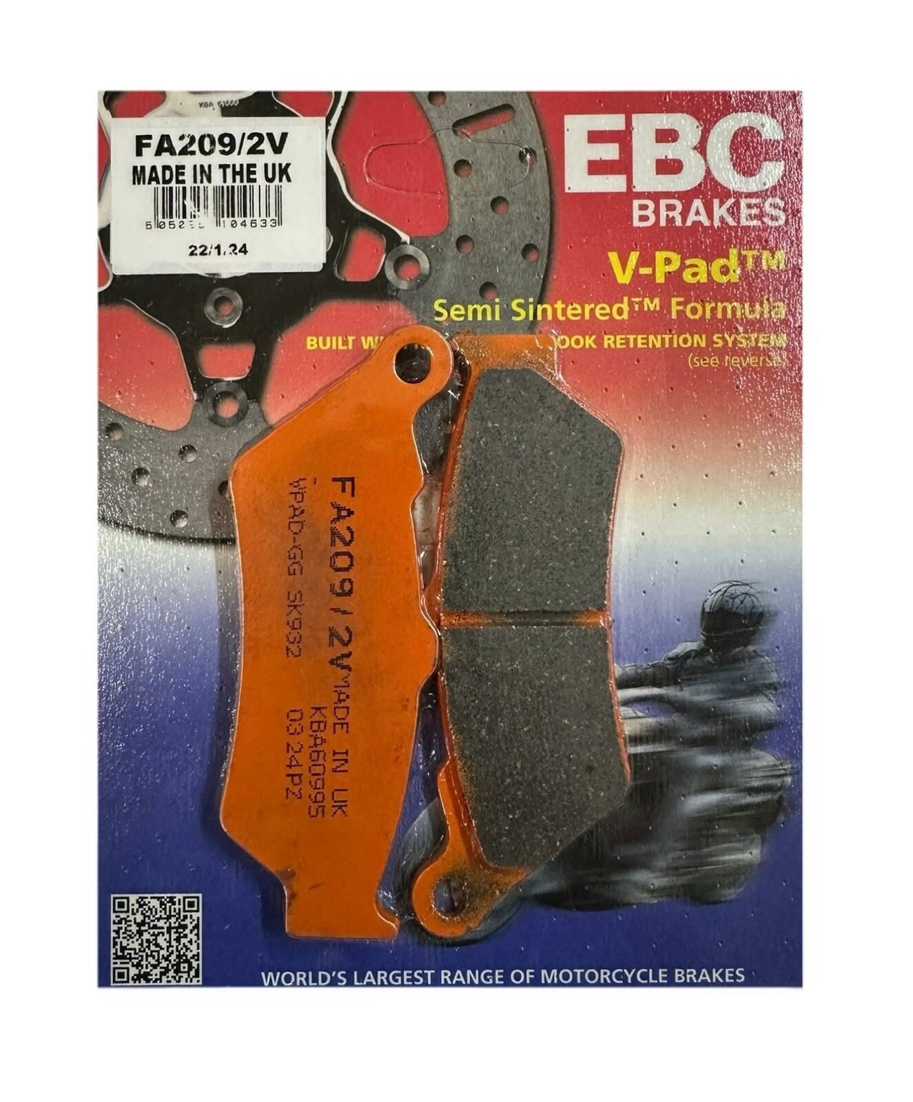 EBC FA209/2V Fren Balatası Orjinal