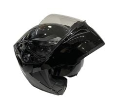 Jk-21 902 Güneş Vizörlü Çene Açılır Kask Parlak Siyah