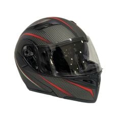 Jk-21 902 Güneş Vizörlü Çene Açılır Kask Gri Carbon