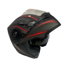 Jk-21 902 Güneş Vizörlü Çene Açılır Kask Gri Carbon