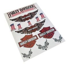 Harley Davidson 13 Parça A4 Sticker Seti