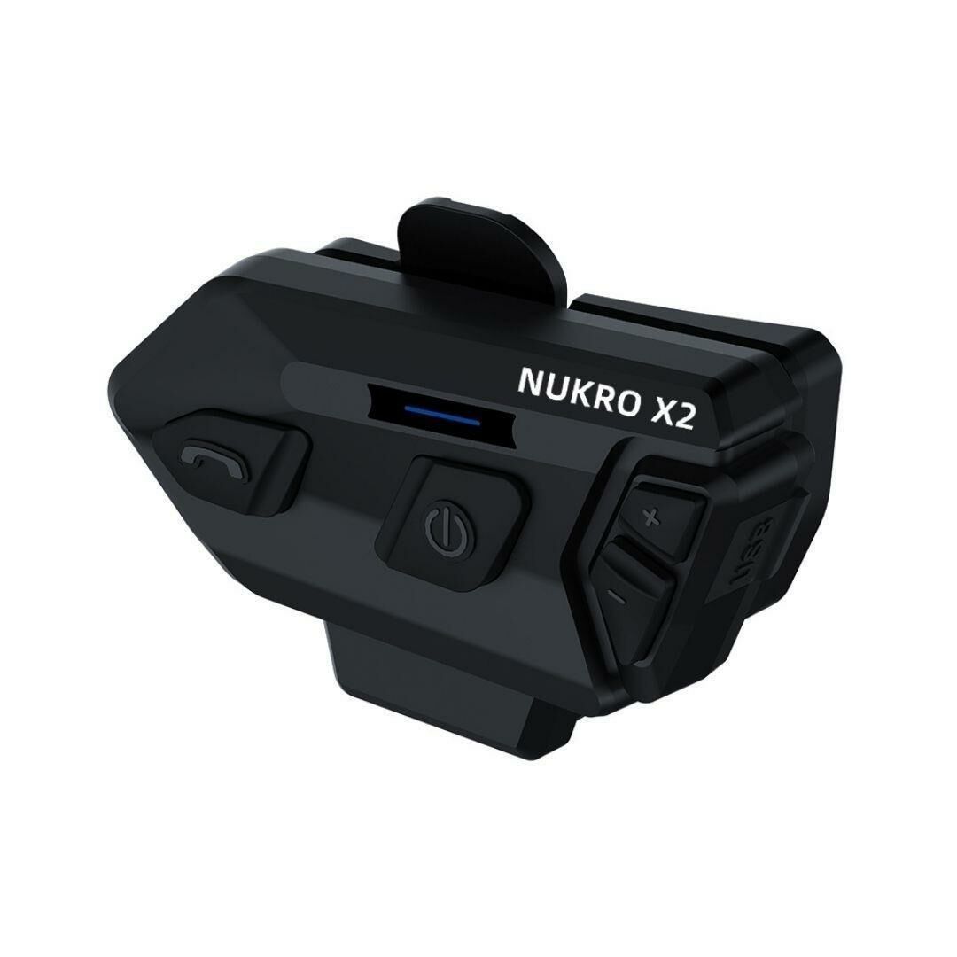 Nukrotech Nukro X2 Profesyonel Kask İnterkom Siyah