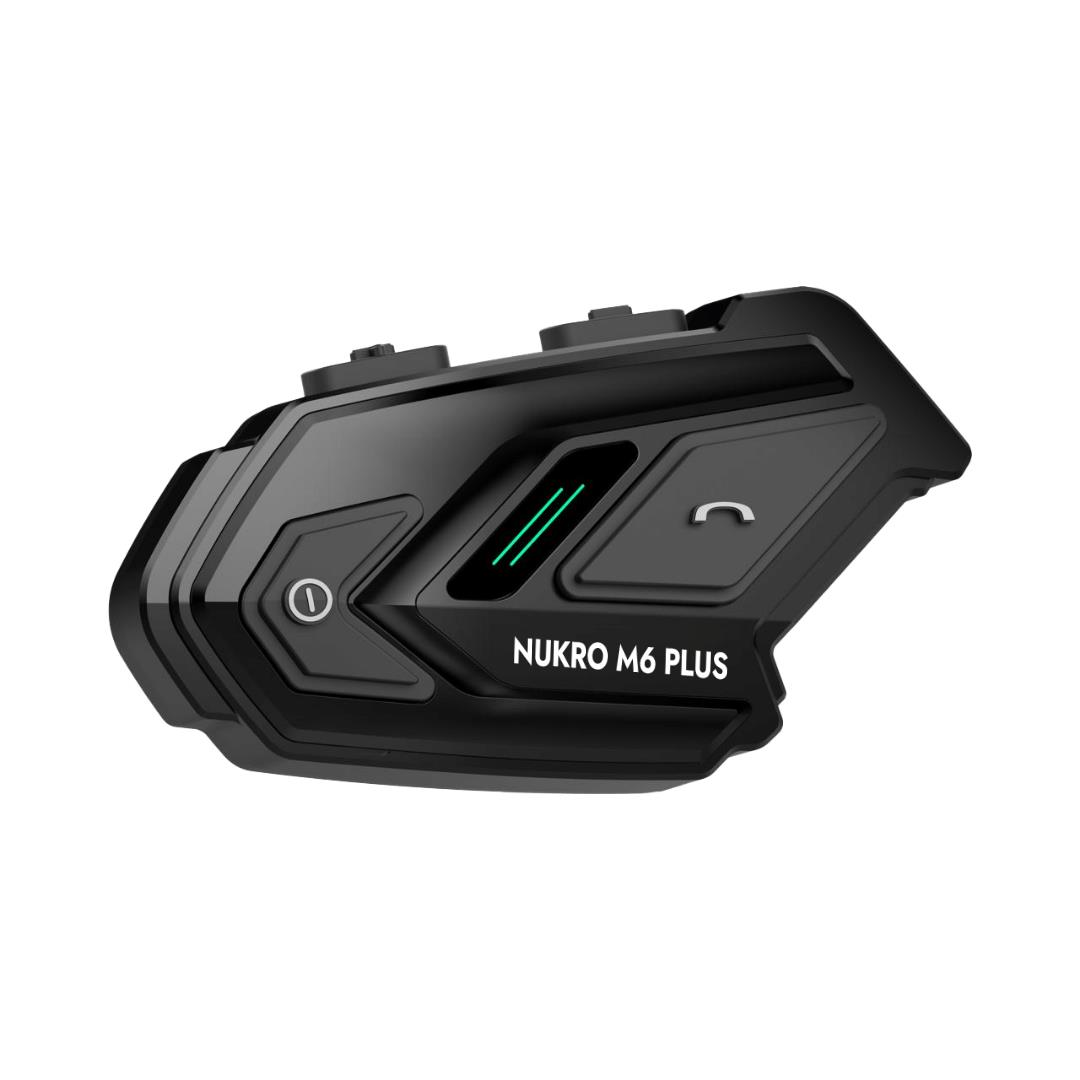 Nukrotech Nukro M6 Plus Profesyonel Kask İnterkom Siyah