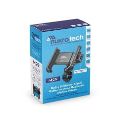 Nukrotech M29 Kolay Kilitleme Klipsli Gidon Ve Ayna Bağlantılı Telefon Tutucu