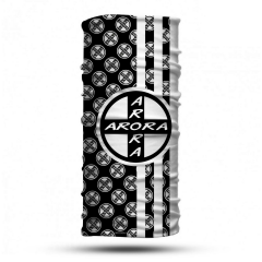 Motogaj Arora Desenli Siyah Beyaz Bandana Buff