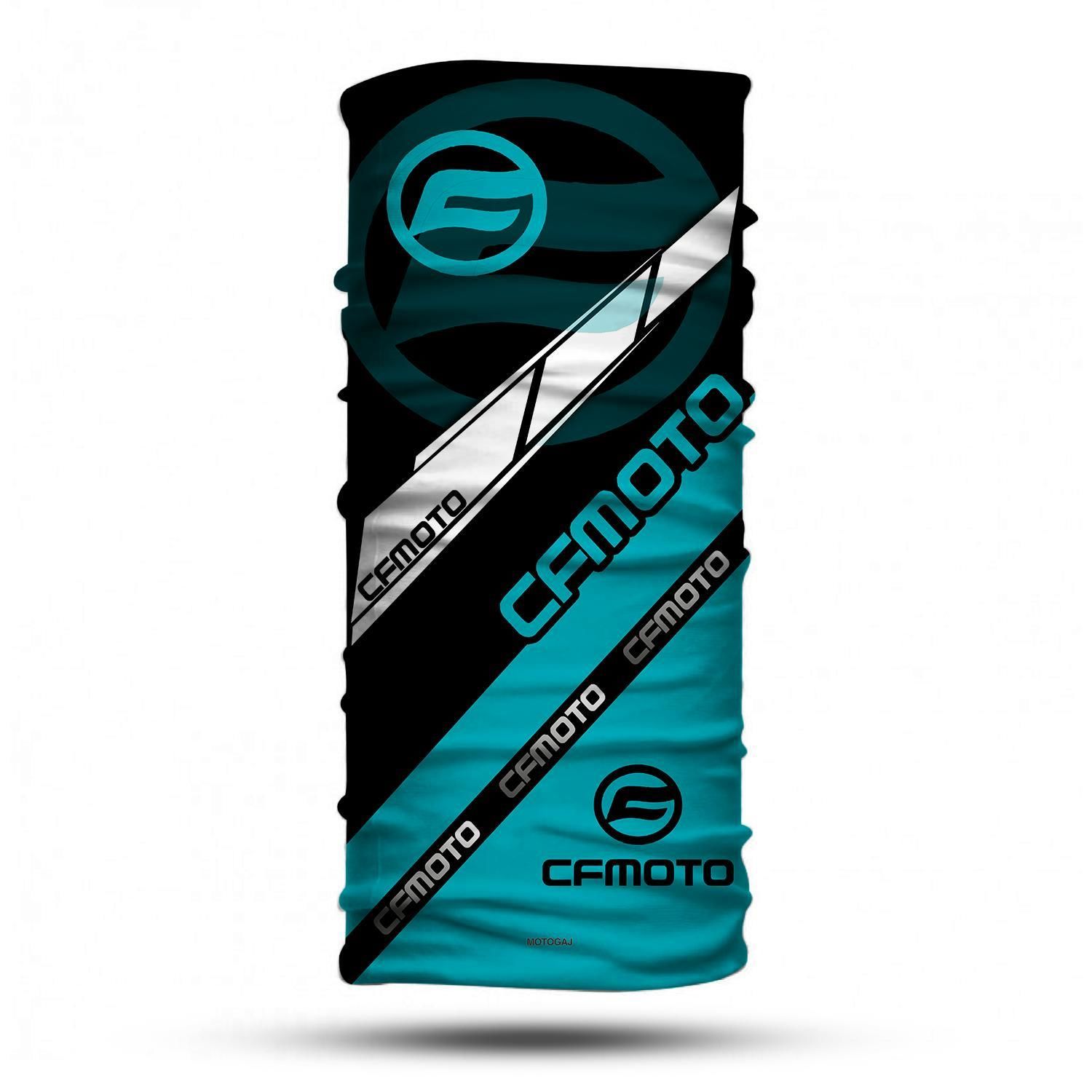 Motogaj Cf Moto Desenli Siyah Mavi Bandana Buff