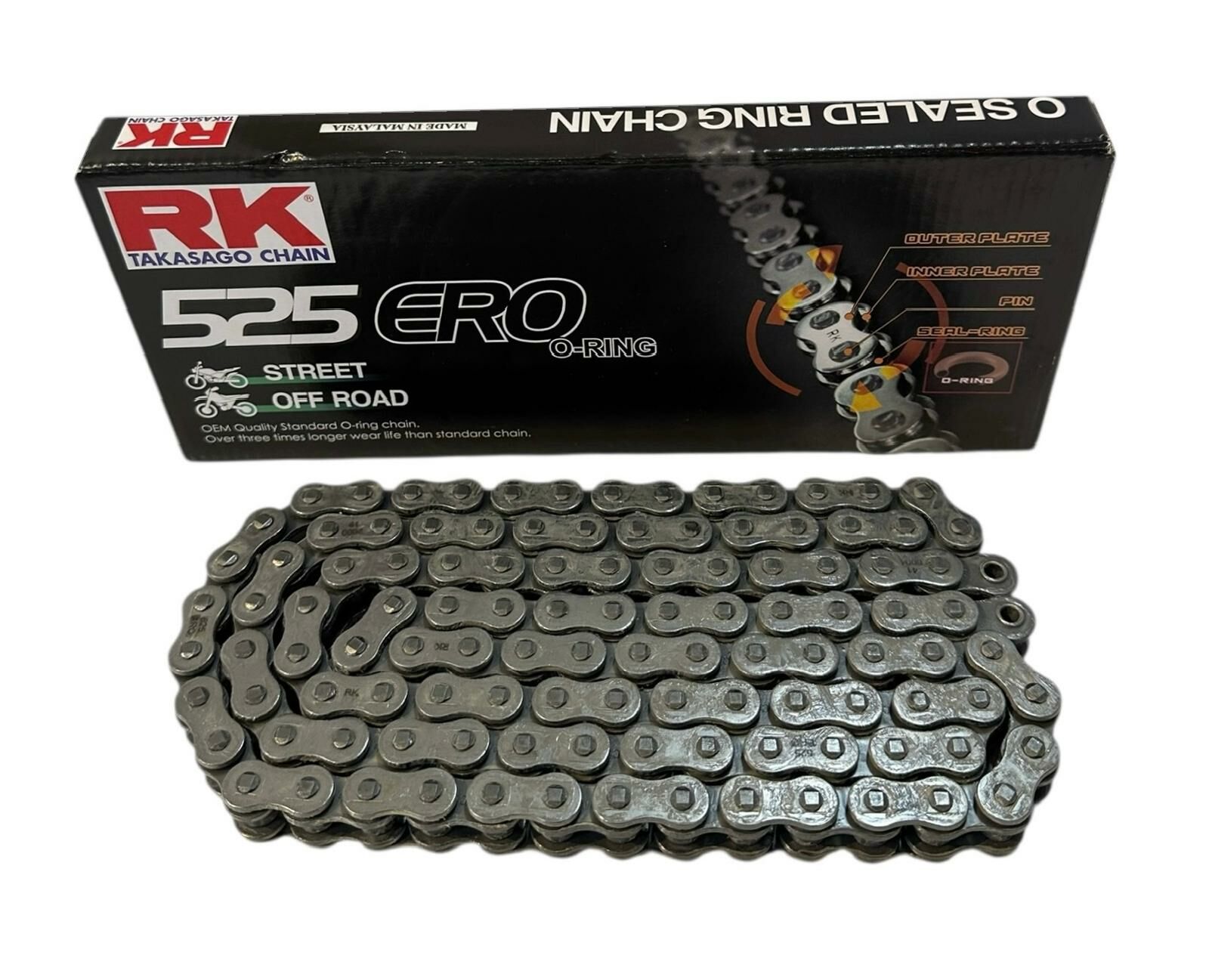 Kawasaki Ninja ZX-10R Abs Rk Oringli Zincir 525 Ero-114L (2016-2018)