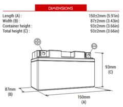 Sym Orbit 2 125 BTX7A-BS Motosiklet Aküsü
