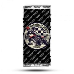 Motogaj Motosiklet Garajı Logolu Siyah Bandana Buff