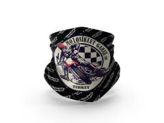 Motogaj Motosiklet Garajı Logolu Siyah Bandana Buff