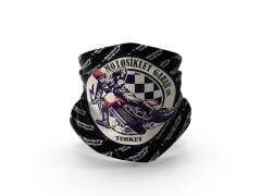 Motogaj Motosiklet Garajı Logolu Siyah Bandana Buff